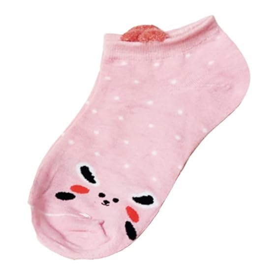 Devil Premium Cotton Animal Ankle Socks for Women and Men - Free Size, Solid Unisex Ankle Length Socks (Pack Of 5)(Multicolor)