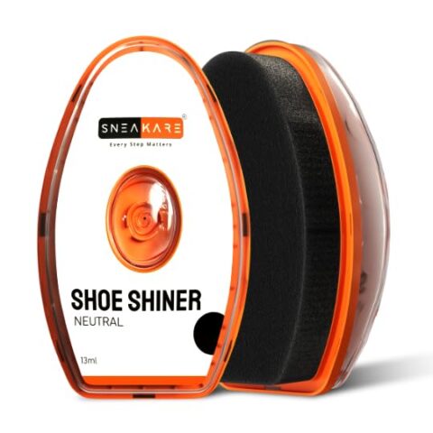 SNEAKARE Shoe Shiner – Instant Shine Sponge with 13 ml Gel for Leather Shoes, Bags & Wallets, Solvent-Free Formula
