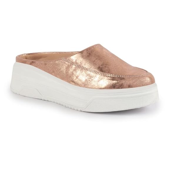 FAUSTO Women Classic Back Open Casual Platform Shoes