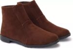 Clouter hub Women & Girls Ankle Length Stylish Velvet Round Toe Casual Boots