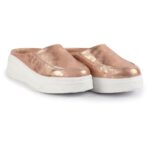FAUSTO Women Classic Back Open Casual Platform Shoes