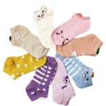 Devil Premium Cotton Animal Ankle Socks for Women and Men - Free Size, Solid Unisex Ankle Length Socks (Pack Of 5)(Multicolor)