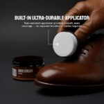 SNEAKARE Shoe Cream with Built-In Applicator | Water-Based Formula Shoe Polish for Leather Shoes, Bags, Jacket & Other Accessories
