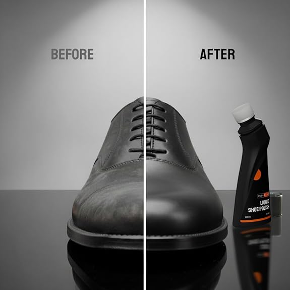 SNEAKARE Liquid Shoe Polish, 100 ml – Water-Based Formula with Spill-Proof Applicator
