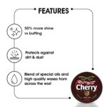Cherry Blossom Wax Shoe Polish Dark Tan - 40gm | Leather Shoe Shiner