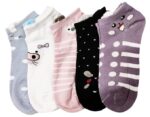 Devil Premium Cotton Animal Ankle Socks for Women and Men - Free Size, Solid Unisex Ankle Length Socks (Pack Of 5)(Multicolor)