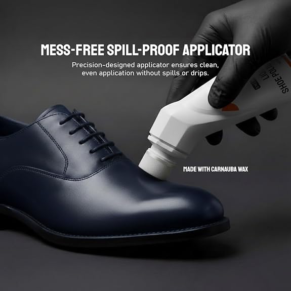 SNEAKARE Liquid Shoe Polish, 100 ml – Water-Based Formula with Spill-Proof Applicator