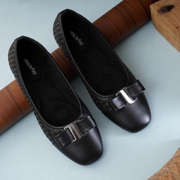 HEALTH FIT Super Comfortable & Lightweight Memory Foam Belly Shoe Fashionable Slip-On Ballet