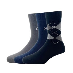 Peter England Men's Cotton Patterned Full Length Socks