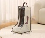 Boot Storage Bag|Shoe Bag Cover for Shoe Storage,Boots Shoe Cover Bag| Travelling Shoe Bag Cover,Waterproof (Beige, 19 * 11INCH-Long Boots)