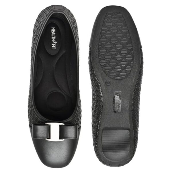 HEALTH FIT Super Comfortable & Lightweight Memory Foam Belly Shoe Fashionable Slip-On Ballet