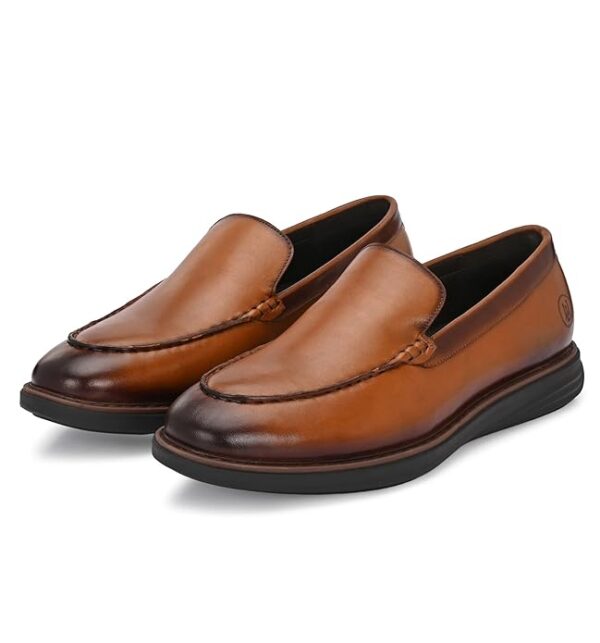 Legwork Urban Pro Men's Tan Leather Loafers