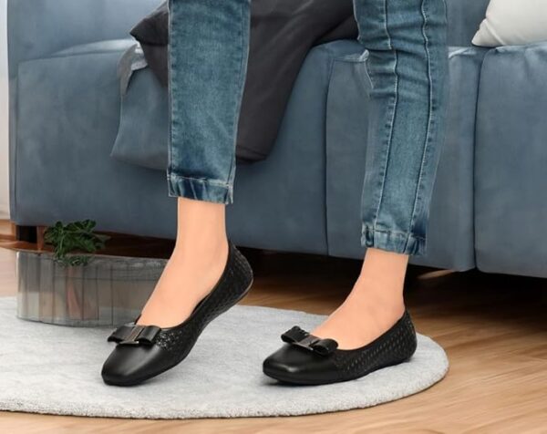 HEALTH FIT Super Comfortable & Lightweight Memory Foam Belly Shoe Fashionable Slip-On Ballet