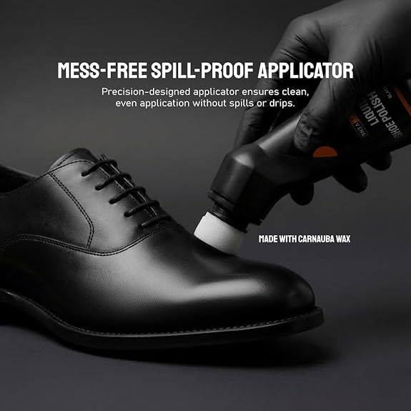 SNEAKARE Liquid Shoe Polish, 100 ml – Water-Based Formula with Spill-Proof Applicator