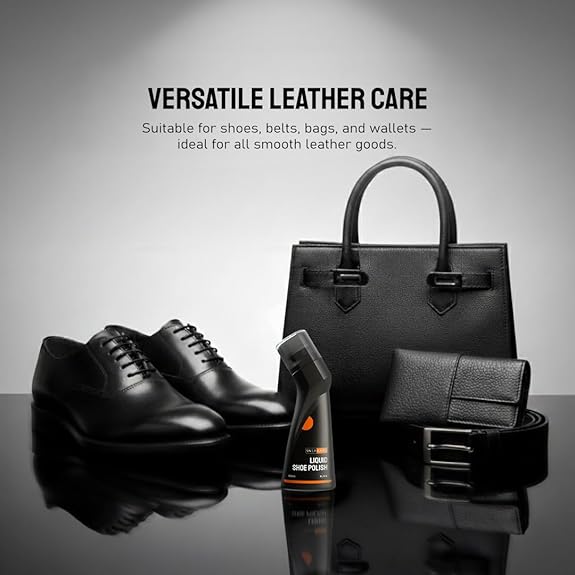 SNEAKARE Liquid Shoe Polish, 100 ml – Water-Based Formula with Spill-Proof Applicator