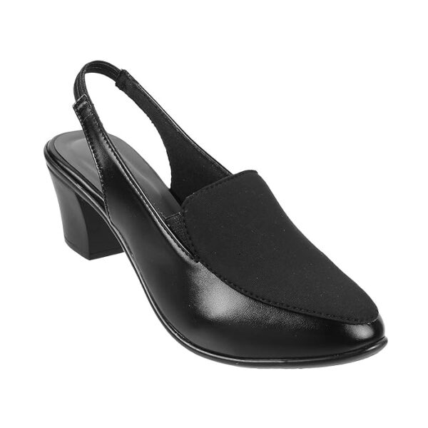 Mochi Women Synthetic Leather Block Heel Shoes