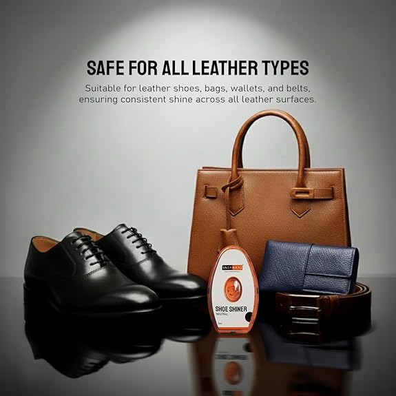 SNEAKARE Shoe Shiner – Instant Shine Sponge with 13 ml Gel for Leather Shoes, Bags & Wallets, Solvent-Free Formula