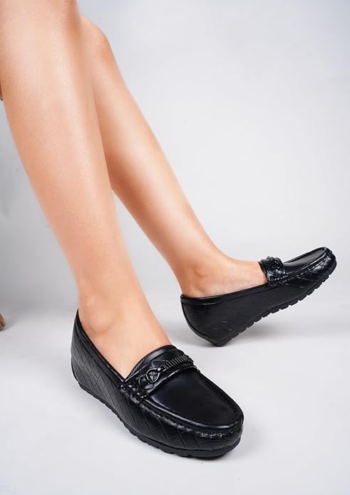 TRYME Trending and Comfortable Voguish Fabulous Flat Bellies Slip On Wedges Loafer Casual and Formal for Womens and Girls
