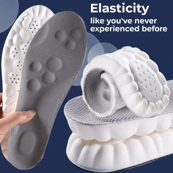 RENESMEE Memory Foam Gel Insoles for Men's Work Insoles Foot Support 4d Cloud Technology Sports Insert Foot Protection Cloud Feeling Insole for Women and Men (EU 40-45)
