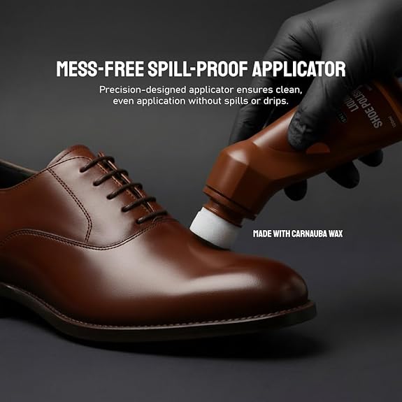 SNEAKARE Liquid Shoe Polish, 100 ml – Water-Based Formula with Spill-Proof Applicator