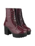 Shoetopia Women & Girls Lace Up Block Heeled Western Boots
