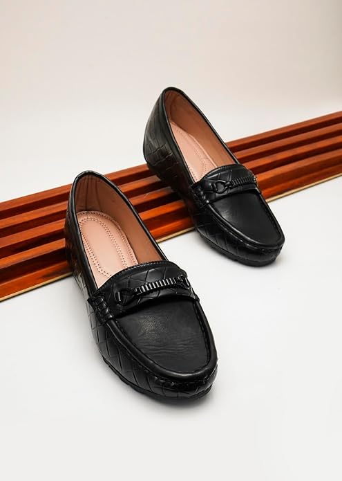 TRYME Trending and Comfortable Voguish Fabulous Flat Bellies Slip On Wedges Loafer Casual and Formal for Womens and Girls