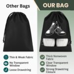 DALUCI Shoe Bag for Travel Pack of 6, Shoe Cover for Storage at Home, Reusable Shoe Bags for Travelling Men & Women, Travelling Accessories Organizer for Gym & Travel