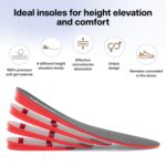 FOVERA Height Increasing Insoles - Gel Height Increase Insole for Shoe for Women