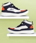Zixer Men's Korean Streetwear Trendy Latest Modern Urban Fancy Light Weight High Top Platform Fashion Synthetic Leather Sneakers/Sports/Casual Shoes for Mens