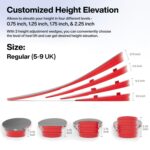 FOVERA Height Increasing Insoles - Gel Height Increase Insole for Shoe for Women