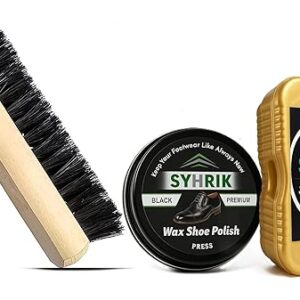 Blossom black shoe polish, Instant shoe shiner & Shoe brush