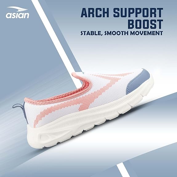 ASIAN Style Walk-01 Slip-On Walking Shoes for Women & Girls