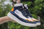 Zixer Men's Korean Streetwear Trendy Latest Modern Urban Fancy Light Weight High Top Platform Fashion Synthetic Leather Sneakers/Sports/Casual Shoes for Mens