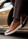 Symbol Premium Mens Smart Casual Flat Leather Sneakers