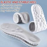 RENESMEE Memory Foam Gel Insoles for Men's Work Insoles Foot Support 4d Cloud Technology Sports Insert Foot Protection Cloud Feeling Insole for Women and Men (EU 40-45)