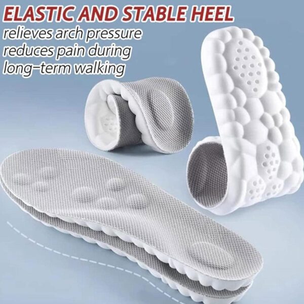 RENESMEE Memory Foam Gel Insoles for Men's Work Insoles Foot Support 4d Cloud Technology Sports Insert Foot Protection Cloud Feeling Insole for Women and Men (EU 40-45)