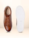 Symbol Premium Mens Smart Casual Flat Leather Sneakers
