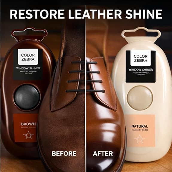 Color Zebra Handy Shoe Shiner for Instant Shine | Leather Shoe Shiner