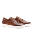 Symbol Premium Mens Smart Casual Flat Leather Sneakers