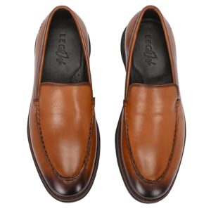Legwork Urban Pro Men's Tan Leather Loafers