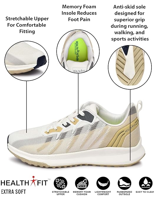 Sports Shoes with Crystal Cushion Technology Lightweight Shoes