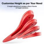 FOVERA Height Increasing Insoles - Gel Height Increase Insole for Shoe for Women